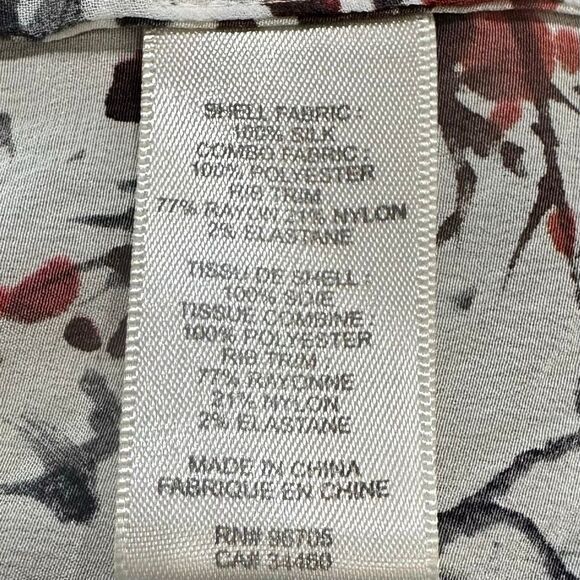 Rebecca Taylor Silk Floral Tee Blouse - Picture 4 of 5